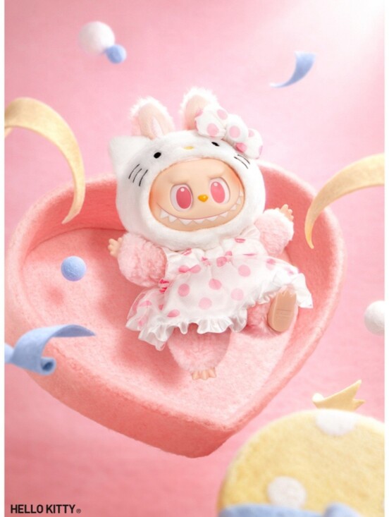 POP MART Accessories - Pop Mart The Monsters x Hello Kitty and Friends Plush Pendant - Hello Kitty